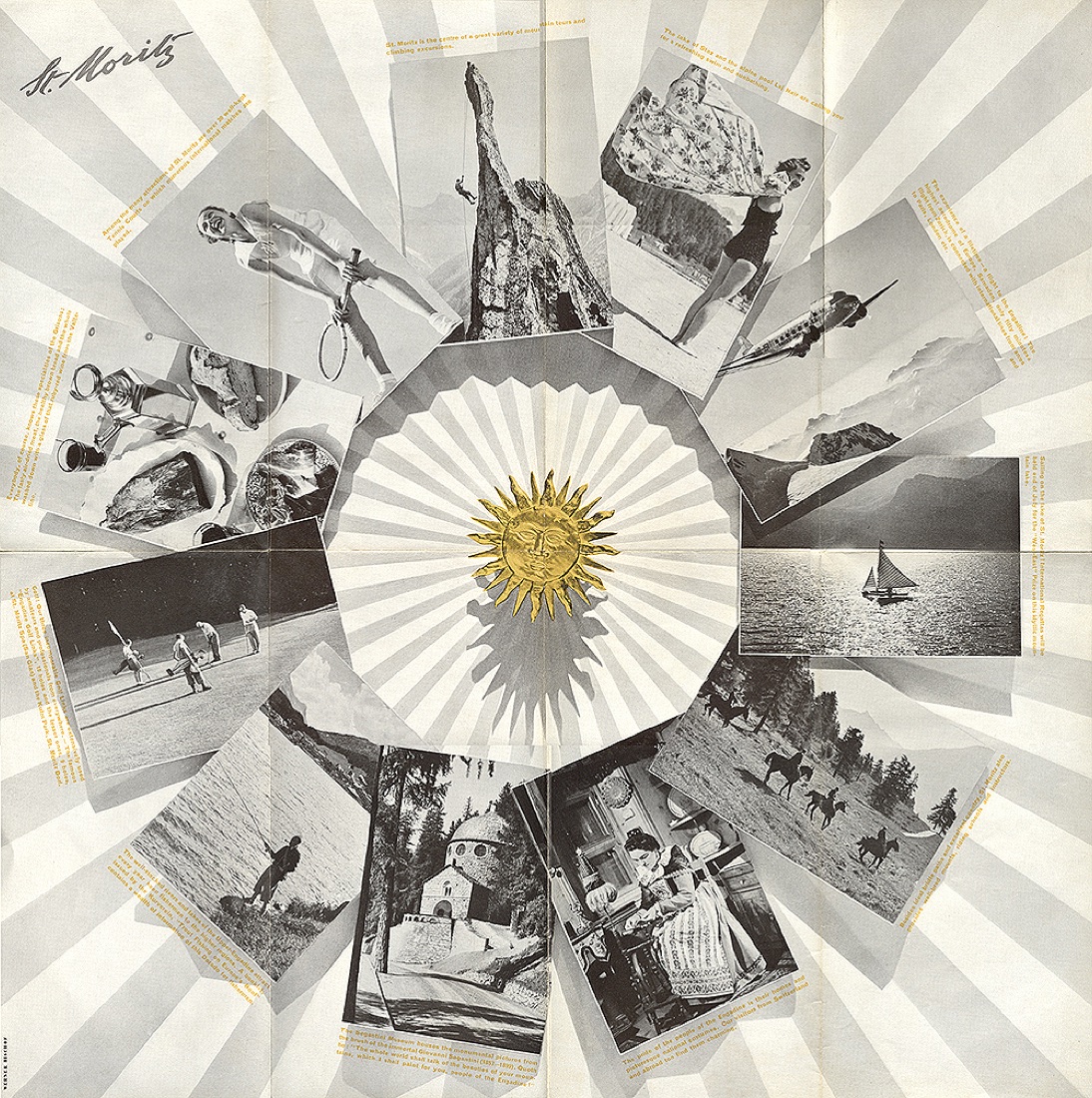 St. Moritz brochure, photographed by Werner Bischof, 1940