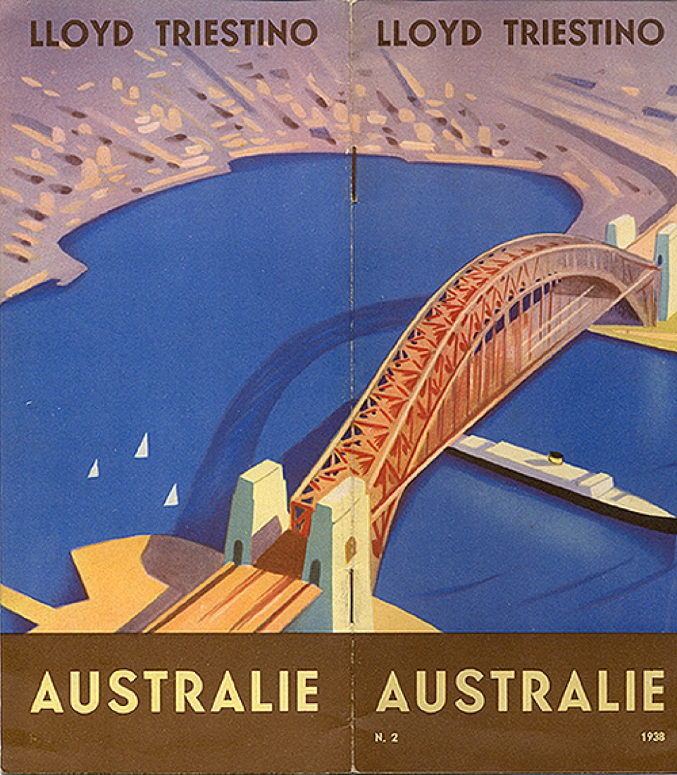 Lloyd Triestino — Italy to Australia, ocean liner brochure